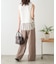 【3サイズ展開/接触冷感】ドット柄ワイドイージーパンツ