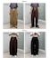 【3サイズ展開/ウエスト配色】裾ドロストバレルイージーパンツ