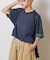 【UNISEX】ボーダー配色ヘンリーTee