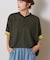 【UNISEX】ボーダー配色ヘンリーTee