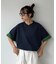 【UNISEX】ボーダー配色ヘンリーTee