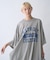 オーバーサイズメッシュロゴTEE
