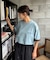 配色フェイクレイヤードTee