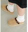 :軽量！厚底スウェードサボ