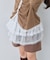 【KIDS】レイヤードチュールミニスカート/WEB限定カラーあり