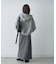 ∴【2サイズ展開】ドットフロッキーツイルナロースカート
