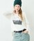 ∴シアー裏毛裾ラウンドフォトTee
