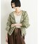 ∴シアークロップドジップチェックフードシャツ