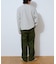 ストレッチカルゼテーパードパンツ