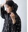∴花柄刺繍シアーフーディーブラウス
