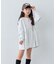 【KIDS/ZOZO限定カラーあり】らくがき風フロッキーロゴミニワンピチュニック
