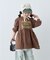【KIDS/ZOZO限定カラーあり】らくがき風フロッキーロゴミニワンピチュニック