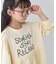 【KIDS/ZOZO限定カラーあり】らくがき風フロッキーロゴミニワンピチュニック