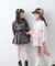 【KIDS/ZOZO限定カラーあり】らくがき風フロッキーロゴミニワンピチュニック