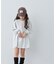 【KIDS/ZOZO限定カラーあり】らくがき風フロッキーロゴミニワンピチュニック