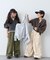 【KIDS】KIDSピグメントダンボールパーカー