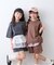【KIDS】ピグメント加工バックロゴ5分袖セットアップ