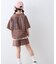 【KIDS】ピグメント加工バックロゴ5分袖セットアップ