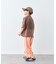 【KIDS】ピグメント加工バックロゴ5分袖セットアップ