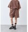 【KIDS】ピグメント加工バックロゴ5分袖セットアップ