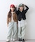 【KIDS】シアーリブタックレースカットカーデ
