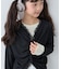 【KIDS】シアーリブタックレースカットカーデ