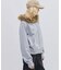 【 FILA 別注 】裏毛ファーフードジップパーカー