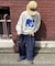 ジャガード星柄ボストンバッグ