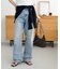 USコットンデニムストレートパンツ