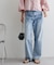 USコットンデニムストレートパンツ