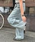 【新色追加/ユニセックス】オーバーダイタックデニムワイドパンツ