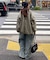 【新色追加/ユニセックス】オーバーダイタックデニムワイドパンツ