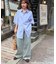 【新色追加/ユニセックス】オーバーダイタックデニムワイドパンツ