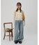 【umm.】サイドレースデニムワイドパンツ《サイズ展開あり》