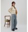 【umm.】サイドレースデニムワイドパンツ《サイズ展開あり》