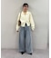 【umm.】サイドレースデニムワイドパンツ《サイズ展開あり》