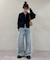 【umm.】サイドレースデニムワイドパンツ《サイズ展開あり》