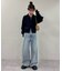 【umm.】サイドレースデニムワイドパンツ《サイズ展開あり》