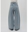 【umm.】サイドレースデニムワイドパンツ《サイズ展開あり》