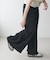 ドット柄裾ティアードパンツ