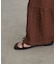 ドット柄裾ティアードパンツ