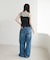 ドット柄シャーリングキャミ