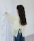【umm.】前リボンモヘアライクルーズニット