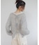 【umm.】前リボンモヘアライクルーズニット