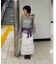 【umm.】前リボンモヘアライクルーズニット