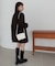 【必需品がしっかり入る◎】メッシュ編みシュリンクショルダーバッグ