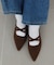 【S～XL展開】ポインテッドクロスストラップシューズ