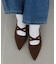 【S～XL展開】ポインテッドクロスストラップシューズ