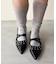 【S～XL展開】ポインテッドクロスストラップシューズ