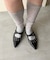 【S～XL展開】ポインテッドクロスストラップシューズ